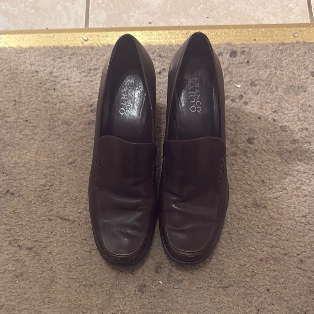 Franco Sarto Men's Dark Brown Slip-On Loafers